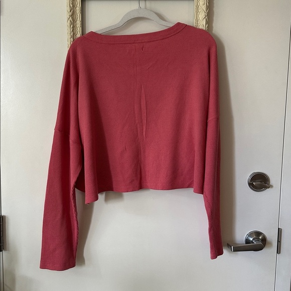 AÉROPOSTALE |  Pink Waffle Knit Sweater - Picture 9 of 12